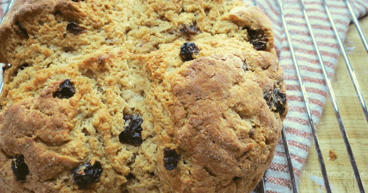 Irish Soda bread with raisins